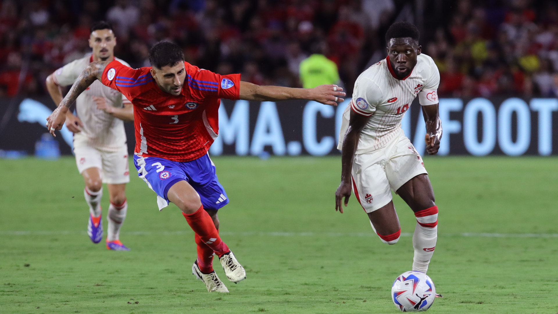 Maripan and Alphonso DAvies Chile v Canada Copa America 06292024 (Getty Images)