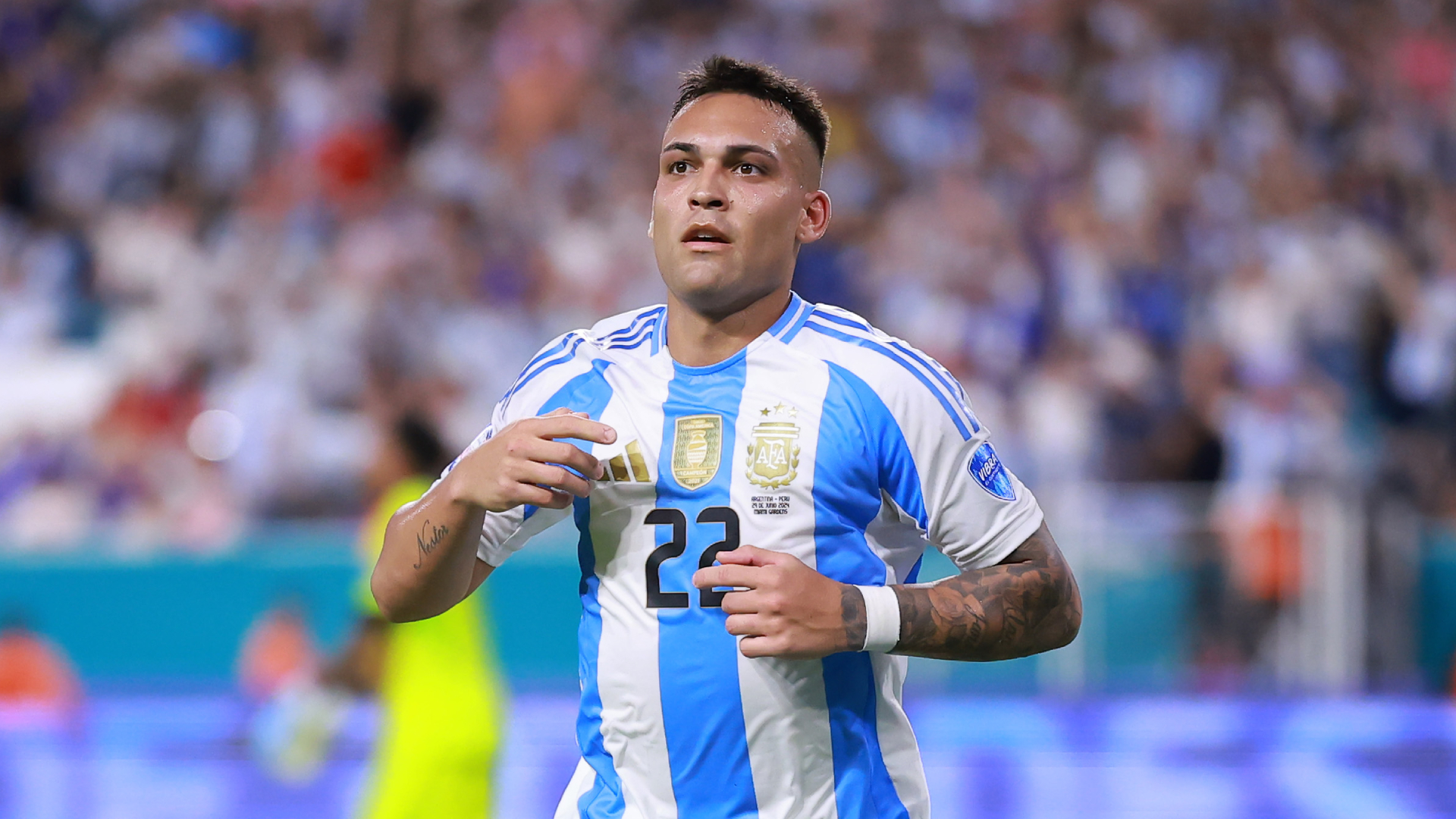 Lautaro Martinez Argentina v Peru Copa America 06292024 (Getty Images)